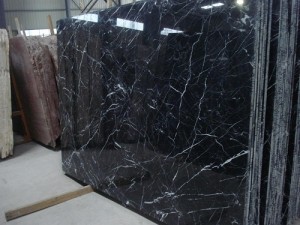đá marble đen chỉ trắng