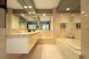 đá marble crema marfil nhà tắm