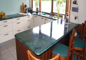 đá marble green duatemala nhà bếp