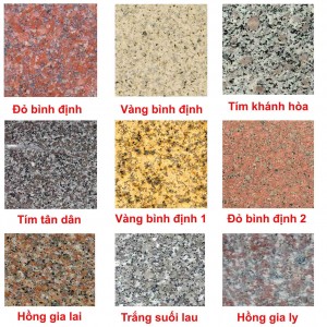 đá hoa cương các loại